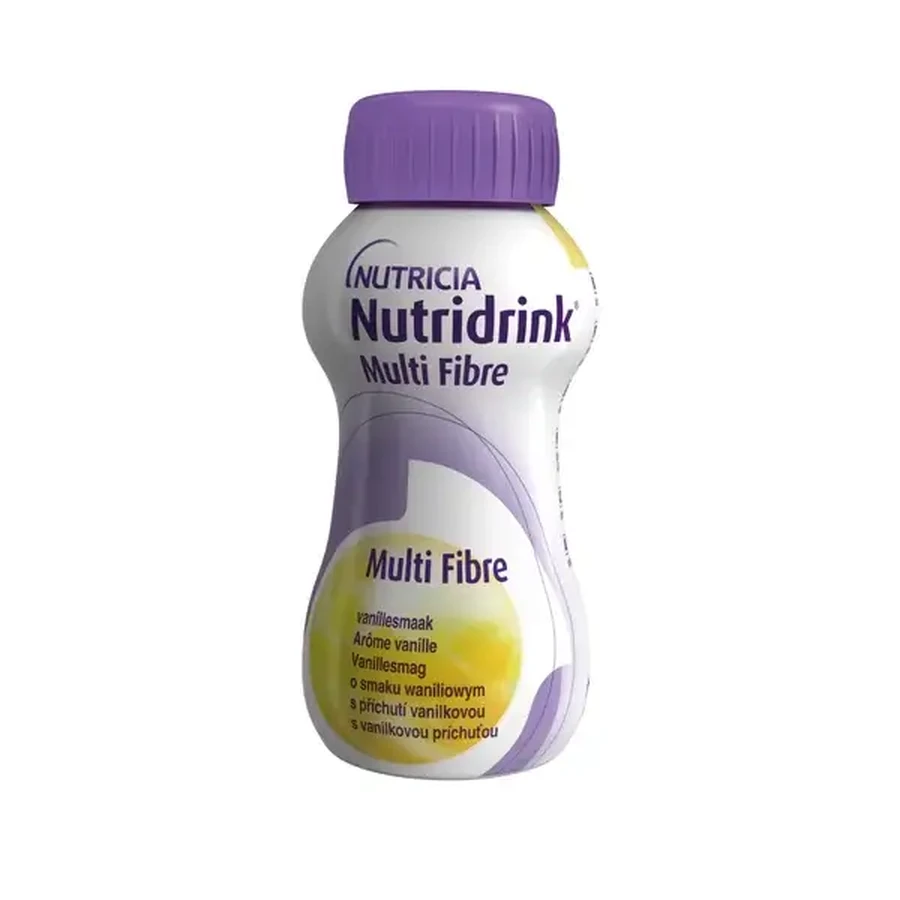 Nutridrink Multi Fibre vanilla flavor 4×200 ml, drink for medical use