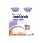 Nutridrink Multi Fibre chocolate flavour 4×200 ml, Getränk für medizinische Zwecke