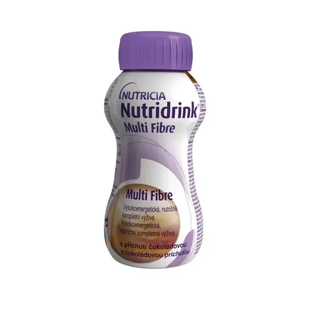 Nutridrink Multi Fibre chocolate flavour 4×200 ml, Getränk für medizinische Zwecke