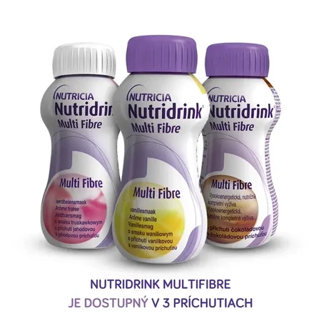 Nutridrink Multi Fibre chocolate flavour 4×200 ml, Getränk für medizinische Zwecke