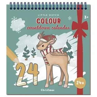 Coloring Book Advent Calendar, Christmas, 3 years+, Little Dutch