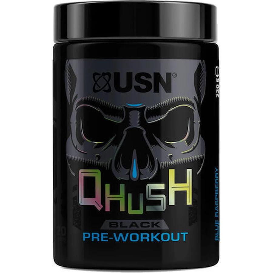 USN Qhush Black Pre-Workout 220gr Blaue Himbeere