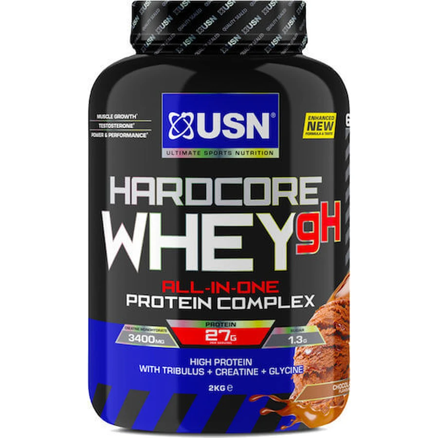 USN Hardcore Whey gH Wei-eiwit met Creatine & Chocoladesmaak 2kg