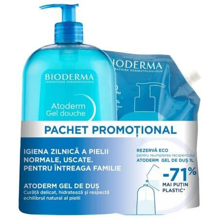 Atoderm Duschgel 1000 ml + Atoderm Duschgel 1000 ml, Bioderma