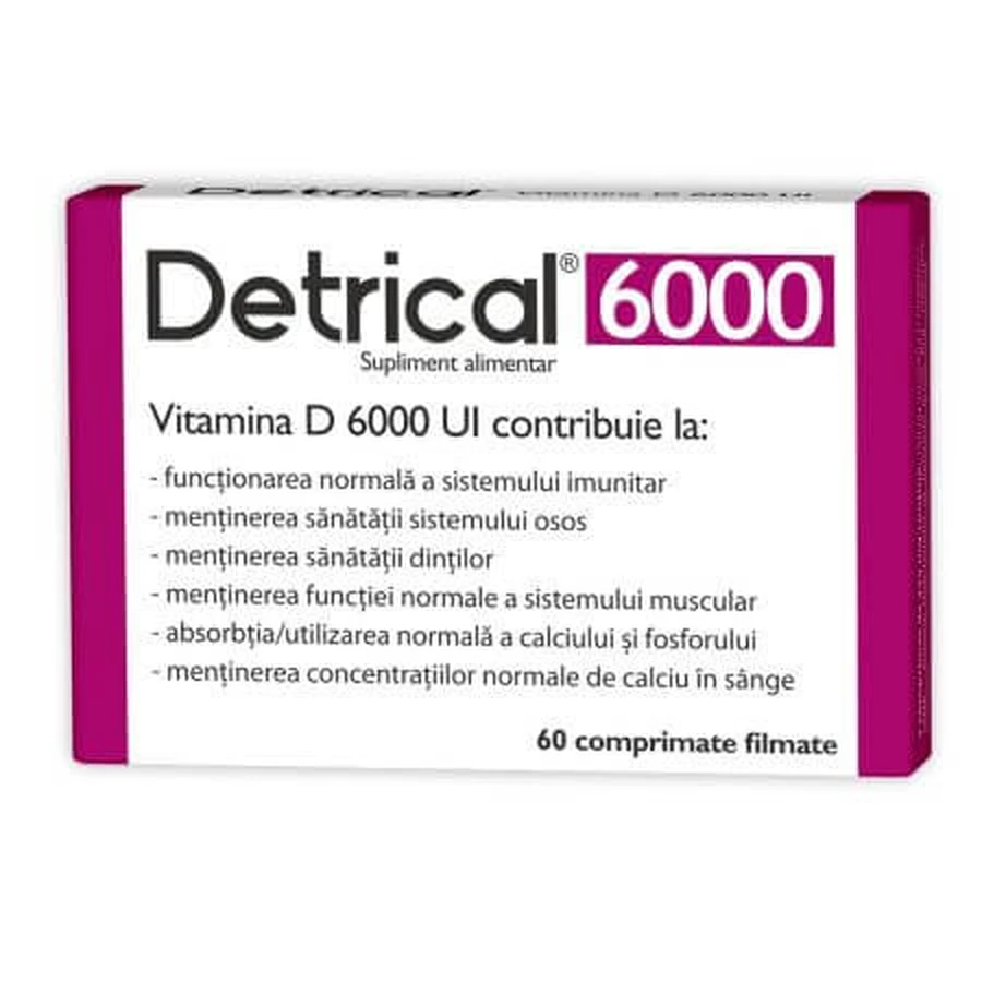Detrical Vitamin D, 6000 IU, 60 Tabletten, Zdrovit
