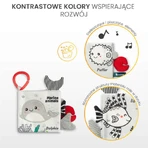 Sensillo Zwart Wit Uil Zacht Boek