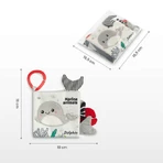 Sensillo Zwart Wit Uil Zacht Boek