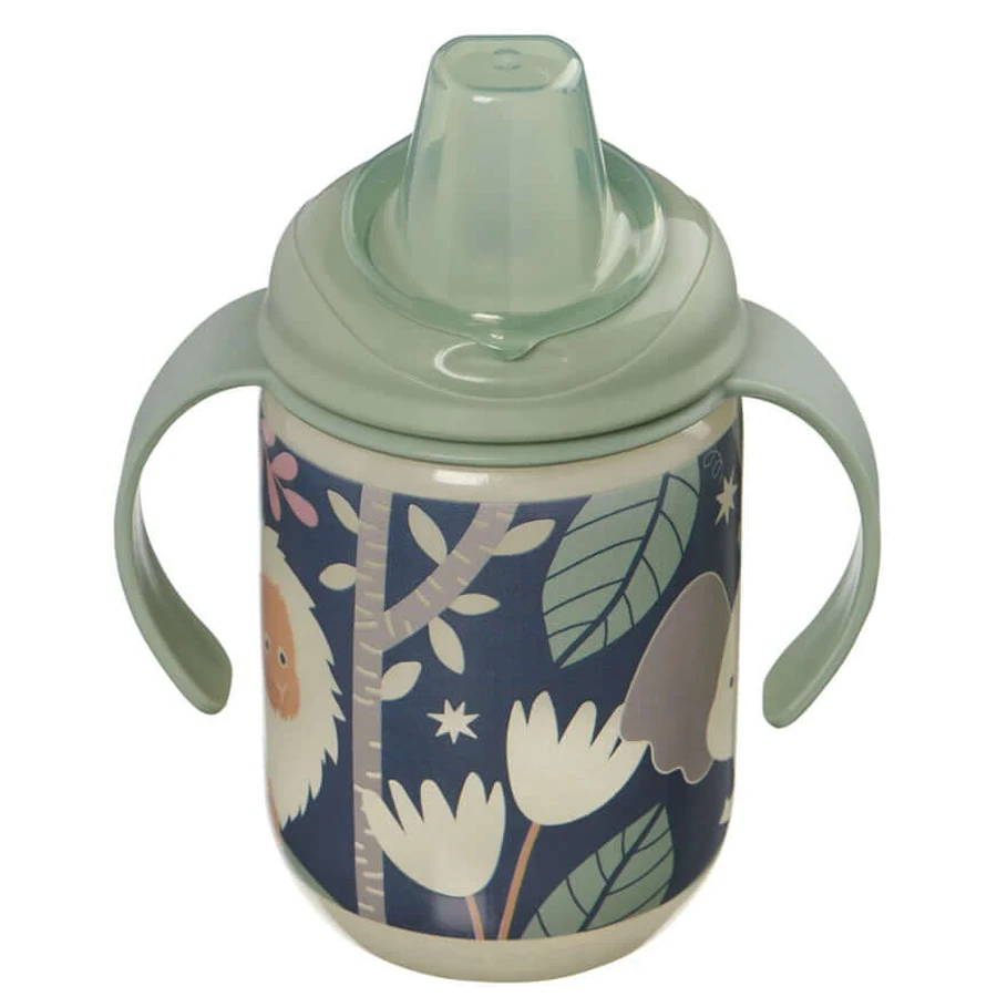 Nicht-auslaufende Tasse mit weicher Spitze 350ml Glow In The Dark Earthsmart Vital Baby