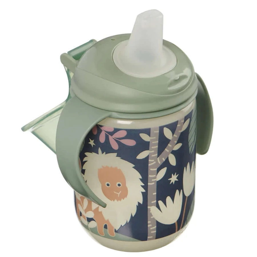 Nicht-auslaufende Tasse mit weicher Spitze 350ml Glow In The Dark Earthsmart Vital Baby
