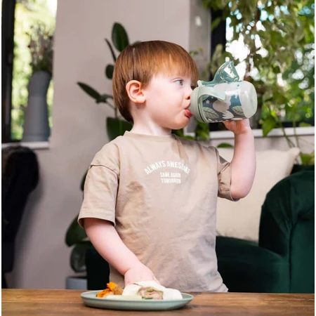 Nicht-auslaufende Tasse mit weicher Spitze 350ml Glow In The Dark Earthsmart Vital Baby