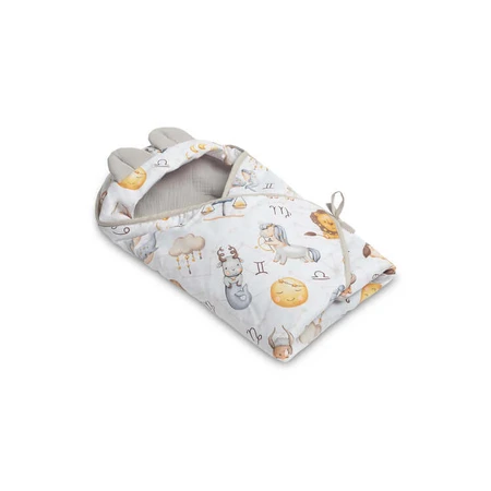 Couche en mousseline 90X90Cm Zodiac Grey Pour Siège Auto 0-13Kg