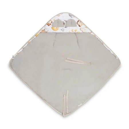 Couche en mousseline 90X90Cm Zodiac Grey Pour Siège Auto 0-13Kg