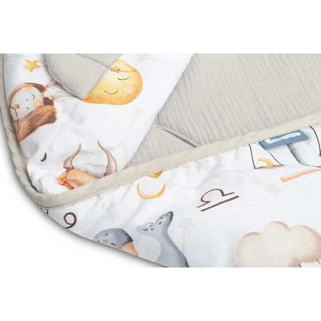 Couche en mousseline 90X90Cm Zodiac Grey Pour Siège Auto 0-13Kg