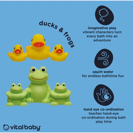 Juguetes para el baño Ranas Earthsmart Vital Baby