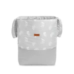 Toy Basket Feathers Grey