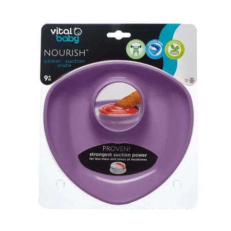Assiette bébé avec vide Purple Vital Baby