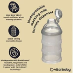 Earthsmart Vital Baby Dry Milk Storage Dispenser