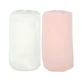2 Laken 60X120cm 100% Baumwolle Weiß/Rosa Babycalin