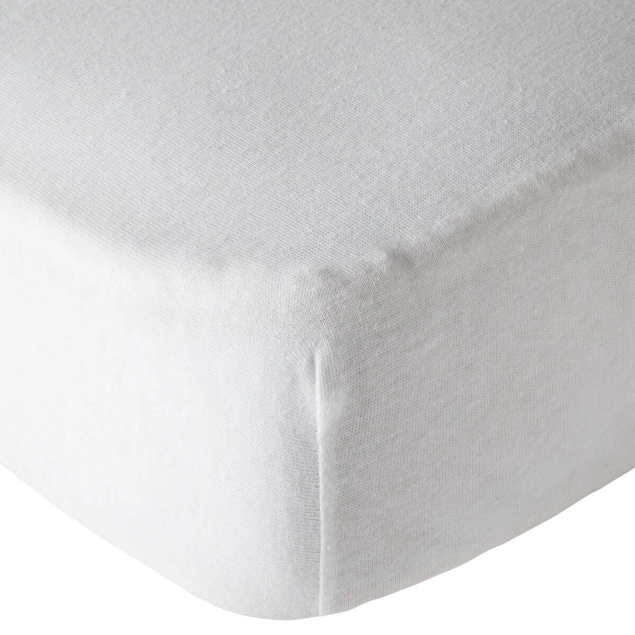 2 Laken 60X120cm 100% Baumwolle Weiß/Rosa Babycalin
