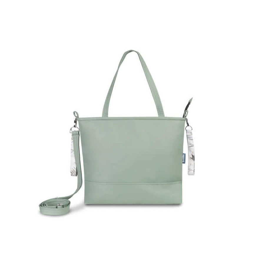 Bolsa de piel sintética Oliva Grullas Sensillo