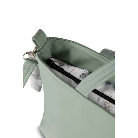 Bolsa de piel sintética Oliva Grullas Sensillo