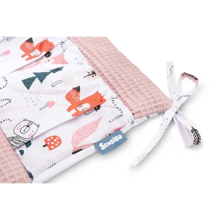 Waffle Bed Organiser - Pink