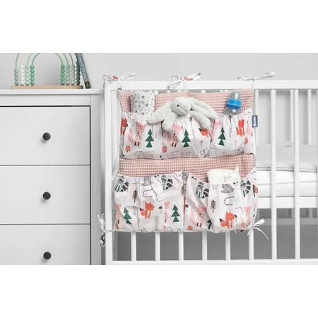 Waffle Bed Organiser - Pink