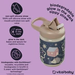 Tasse à paille anti-goutte 350ml Glow in the Dark Earthsmart Vital Baby
