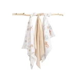 Pañales Muselina Oso Beige 3 Unidades 70X80 Sm