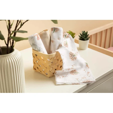 Pañales Muselina Oso Beige 3 Unidades 70X80 Sm