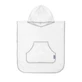 Poncho für Badezimmer Weiß