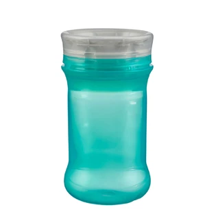 Vaso Antiderrame Con Silicona Suave Vaso Sippy 360° Verde Vital Baby