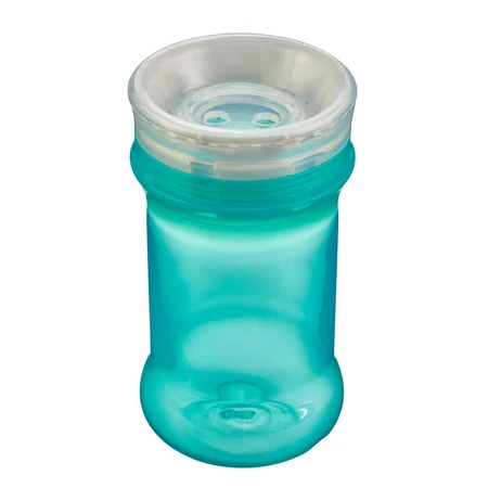 Vaso Antiderrame Con Silicona Suave Vaso Sippy 360° Verde Vital Baby
