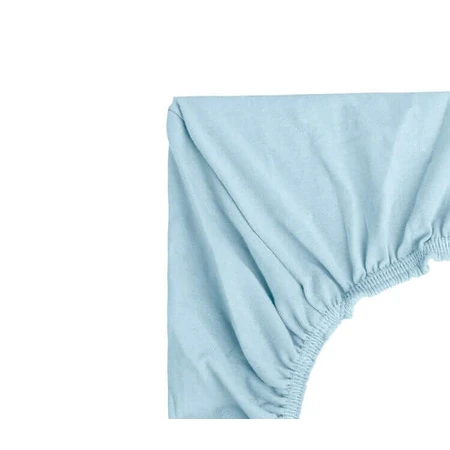 Bamboo Cot Sheet Next To Me Blue 90X40Cm Sensillo