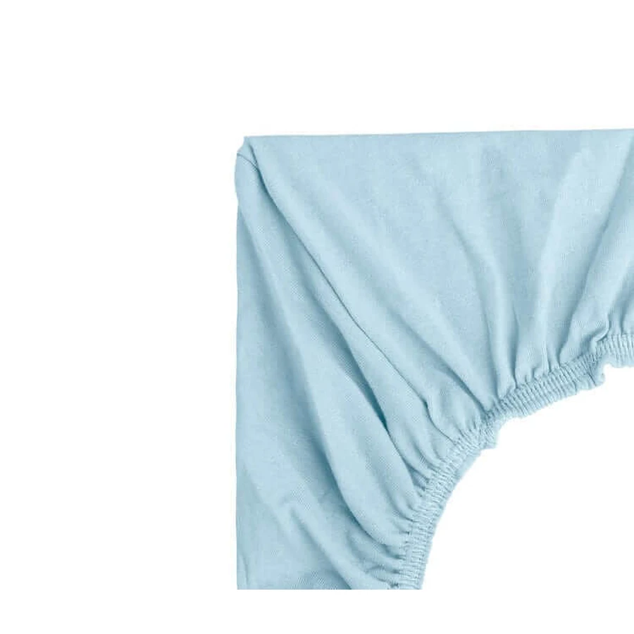 Bamboo Cot Sheet Next To Me Blue 90X40Cm Sensillo