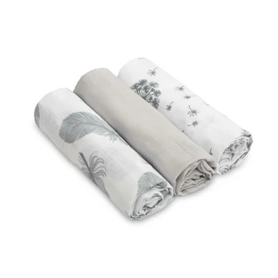 Muslineluiers -3 stuks - Grijs 70X80