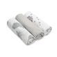 Muslineluiers -3 stuks - Grijs 70X80