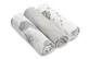 Muslineluiers -3 stuks - Grijs 70X80