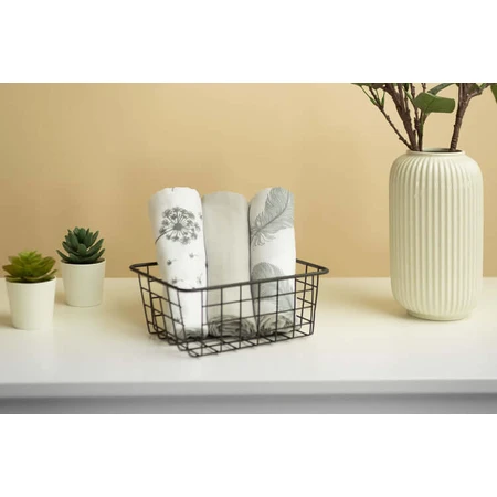 Muslineluiers -3 stuks - Grijs 70X80