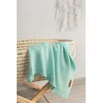 Bamboo and cotton mint blanket 100X80