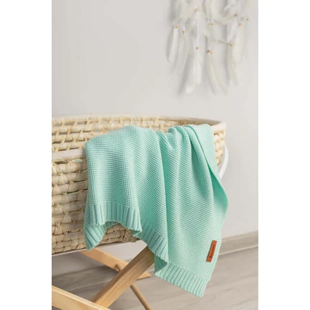 Bamboo and cotton mint blanket 100X80