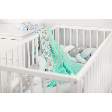 Manta Minky - Erizos Menta 75X100
