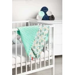 Manta Minky - Erizos Menta 75X100