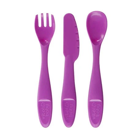 Universal Plastic Feeding Utensils 12+ Months Vital Baby