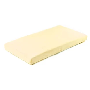 Baumwolllaken mit Gummizug Jersey Gelb 120X60 Sensillo