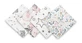 Pachet de 4 scutece pentru scuipat - roz 35X35