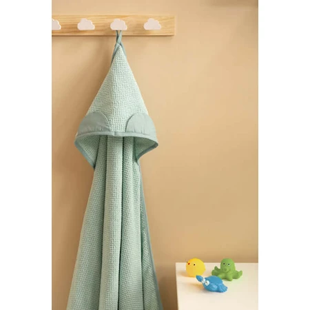 Badetuch Krepp Teddy 100X100 - Mint