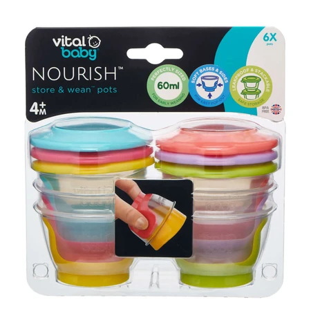 Food containers 60ml. Vital Baby