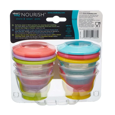 Food containers 60ml. Vital Baby