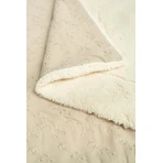 Couverture brodée 80X100 Lin Plush